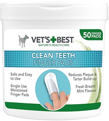 Vet&#8217;s Best Engangs fingertandbørster 50 stk i bøtte &#8211; 80360